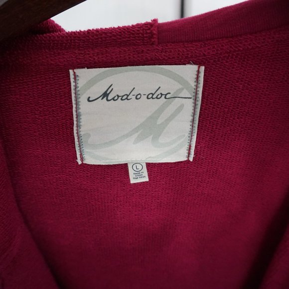 NWOT Mod-o-doc cotton knit jacket - Picture 3 of 8